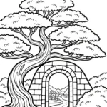 coloriage Bonsaï a imprimer gratuit