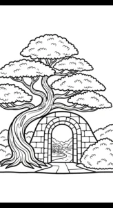 coloriage Bonsaï a imprimer gratuit