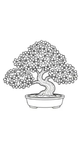 coloriage Bonsaï pour enfants