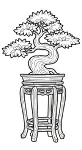 coloriage Bonsaï pour bebe a imprimer