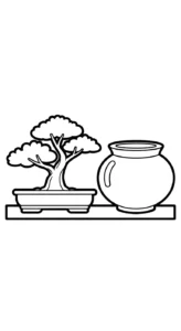 coloriage Bonsaï a colorier en ligne