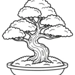 coloriage Bonsaï pour enfant de à imprimer
