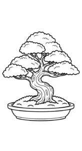 coloriage Bonsaï pour enfant de à imprimer