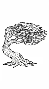 coloriage Bonsaï pour enfant à imprimer