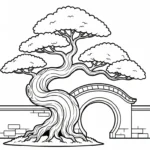 coloriage Bonsaï à imprimer gratuitement