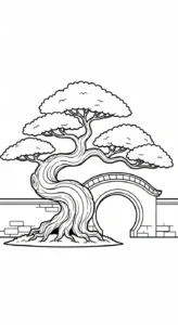 coloriage Bonsaï à imprimer gratuitement