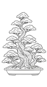 télécharger coloriage Bonsaï gratuit