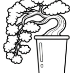 coloriage Bonsaï a imprimer gratuitement