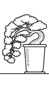 coloriage Bonsaï a imprimer gratuitement