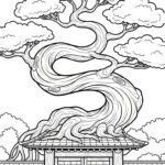imprimer coloriage Bonsaï pour enfant