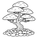 coloriage Bonsaï pour enfant a imprimer gratuit