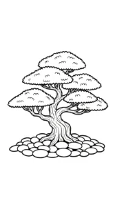 coloriage Bonsaï pour enfant a imprimer gratuit