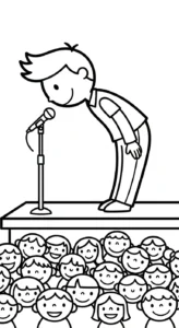 coloriage Chanteuse à imprimer pour enfant de 6 ans