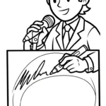 coloriage Chanteuse pour enfant de 2 ans