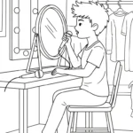 coloriage Chanteuse à imprimer a4