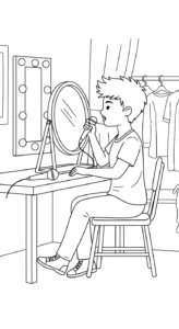 coloriage Chanteuse à imprimer a4