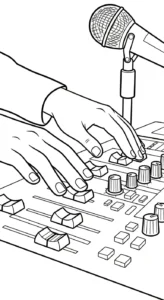 coloriage Chanteuse pour enfants à imprimer