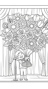 imprimer coloriage Chanteuse
