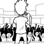 coloriage Chanteuse à imprimer pour enfant de 10 ans