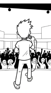 coloriage Chanteuse à imprimer pour enfant de 10 ans