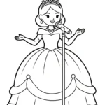 télécharger coloriage Chanteuse gratuit
