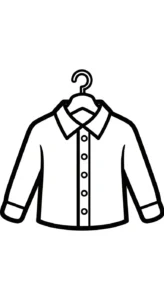 coloriage Chemise pour enfant de 3 ans