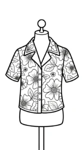 coloriage Chemise a imprimer
