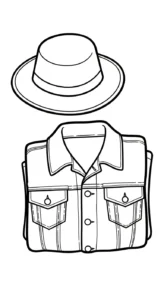coloriage Chemise pour enfants a imprimer