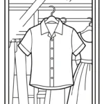 coloriage Chemise à imprimer pdf