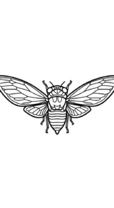 coloriage Cigale gratuit à imprimer