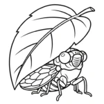 coloriage Cigale pour primaire