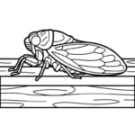 coloriage Cigale a colorier en ligne gratuitement