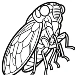 imprimer coloriage Cigale pour enfant