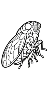 imprimer coloriage Cigale pour enfant