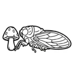 coloriage Cigale à imprimer pdf gratuit