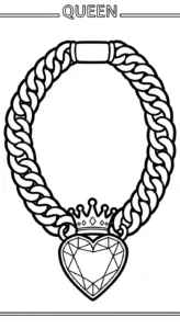 coloriage Collier pour enfants à imprimer