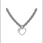 coloriage Collier à imprimer pour enfant de 4 ans