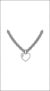 coloriage Collier à imprimer pour enfant de 4 ans
