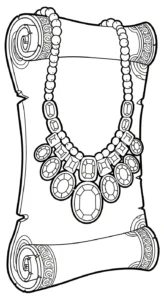 coloriage Collier educatif pour enfant