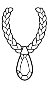 image de coloriage Collier pour enfant