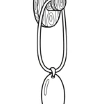 coloriage Collier à imprimer pour enfant de 2 ans