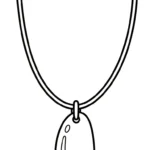 coloriage Collier pour enfant de 3 ans