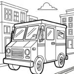 coloriage Facteur pour enfants a imprimer
