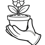 coloriage Gant à imprimer