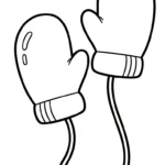 coloriage Gant à imprimer pdf gratuit