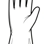 coloriage Gant à imprimer
