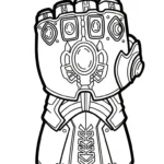coloriage Gant gratuit à imprimer