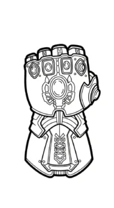 coloriage Gant gratuit à imprimer