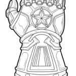 coloriage Gant a dessiner et imprimer