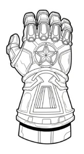coloriage Gant a dessiner et imprimer